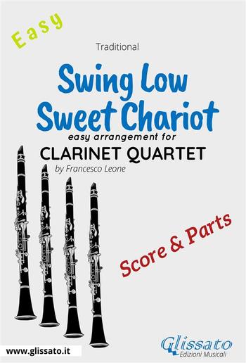 Swing Low, Sweet Chariot - Easy Clarinet Quartet (score & parts) PDF