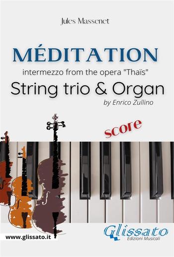 Méditation (Thaïs) - String trio & Organ (score) PDF