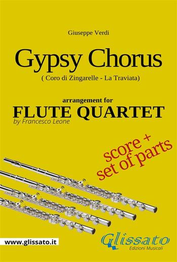 Gypsy Chorus - Flute quartet score & parts PDF