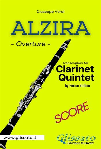 "Alzira" overture - Clarinet Quintet (score) PDF