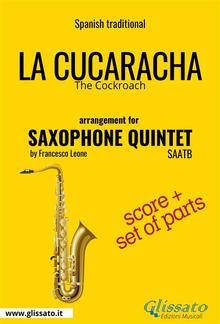 La Cucaracha - Saxophone Quintet score & parts PDF