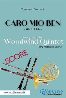 Caro mio ben - Woodwind quintet (score) PDF