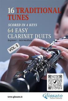 16 Traditional Tunes - 64 easy Clarinet duets (Vol.3) PDF
