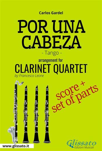 Por una cabeza - Clarinet Quartet score & parts PDF