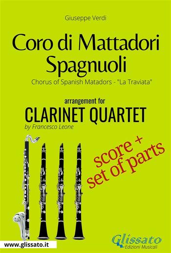 Coro di Mattadori Spagnuoli - Clarinet Quartet score & parts PDF