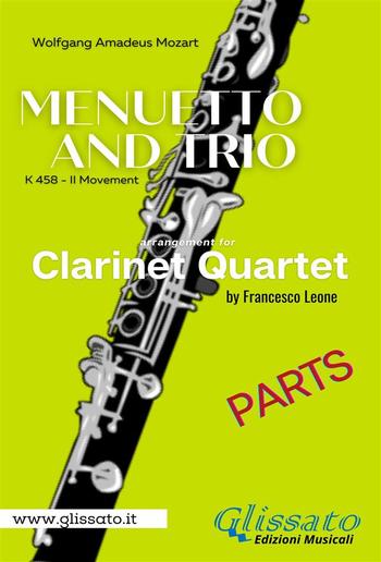 Menuetto and Trio (K.458) Clarinet Quartet (parts) PDF