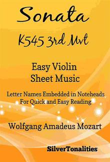 Sonata K545 Third Movement Easy Violin Sheet Music PDF