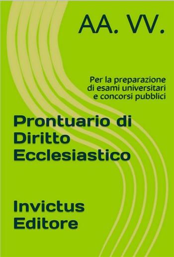 Prontuario di diritto ecclesiastico PDF