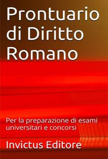 Prontuario di diritto romano PDF