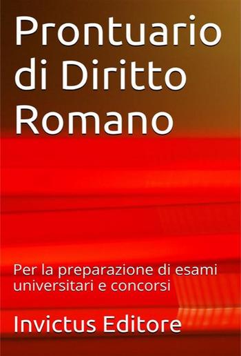 Prontuario di diritto romano PDF