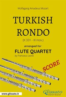 Turkish Rondo - Flute Quartet SCORE PDF