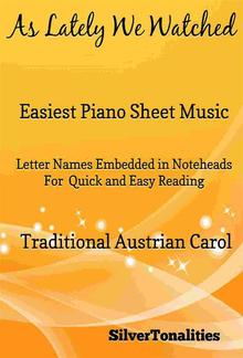 As Lately We Watched Easiest Piano Sheet Music PDF