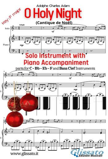 O Holy Night - Solo with Piano acc. (key F) PDF