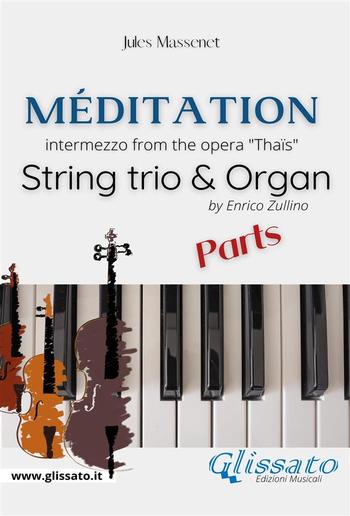 Méditation (Thaïs) - String trio & Organ (parts) PDF