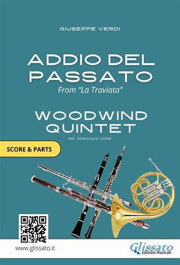 Woodwind Quintet Sheet Music "Addio del Passato" score & parts PDF