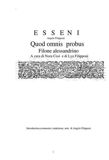 ESSENI-Quod omnis probus-Filone Alessandrino PDF