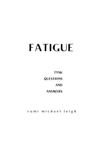 Fatigue PDF