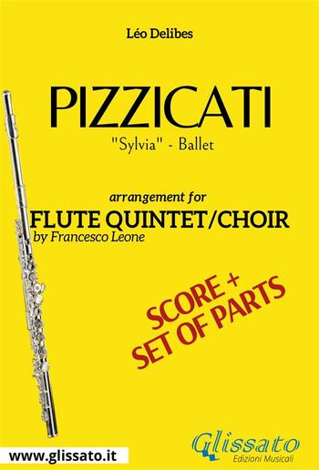 Pizzicati - Flute quintet/choir score & parts PDF