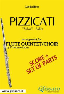 Pizzicati - Flute quintet/choir score & parts PDF