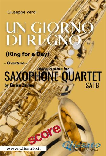 Un giorno di regno - Saxophone Quartet (Score) PDF