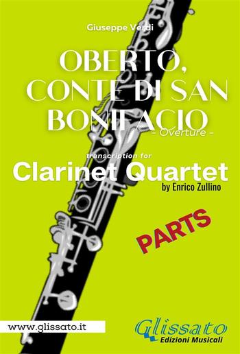 Oberto,Conte di San Bonifacio - Clarinet Quartet - Parts PDF