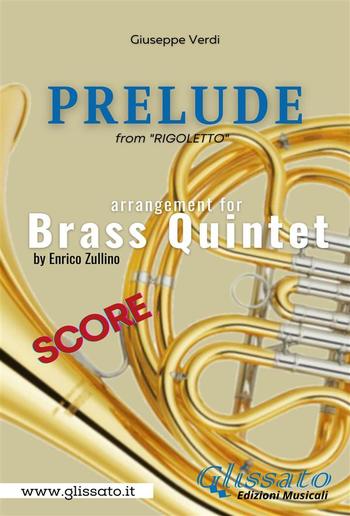 Prelude (Rigoletto) - Brass Quintet - score PDF