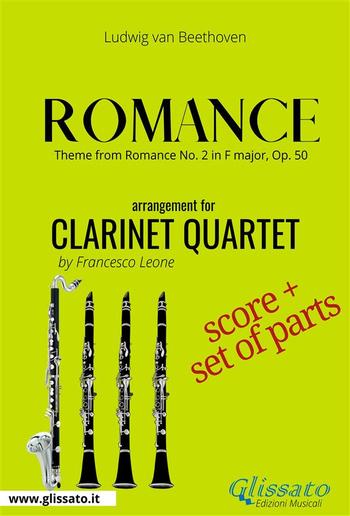 Theme from Romance - Clarinet Quartet score & parts PDF