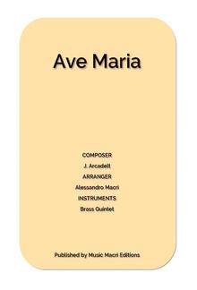 Ave Maria by J. Arcadelt PDF