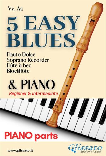 5 Easy Blues - Soprano Recorder & Piano (piano parts) PDF