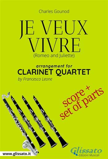 Je veux vivre - Clarinet Quartet score & parts PDF