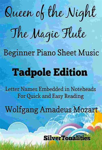 Queen of the Night Magic Flute Beginner Piano Sheet Music Tadpole Edition PDF