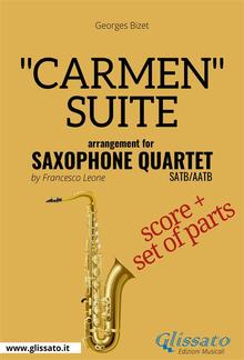 "Carmen" Suite for Saxophone Quartet score & parts PDF