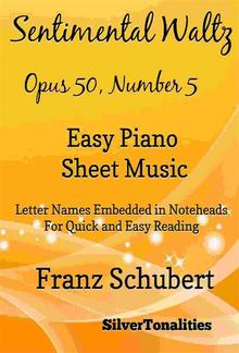 Sentimental Waltz Opus 50 Number 5 Easy Piano Sheet PDF