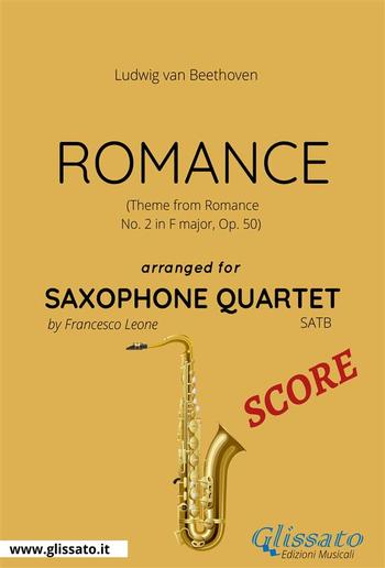 Romance - Saxophone Quartet SCORE PDF