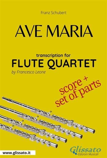 Ave Maria (Schubert) - Flute Quartet score & parts PDF