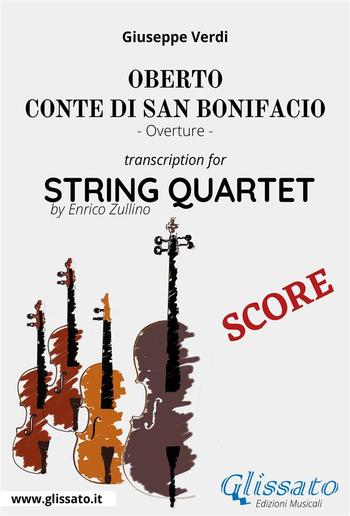 Oberto,Conte di San Bonifacio (overture) String Quartet - Score PDF