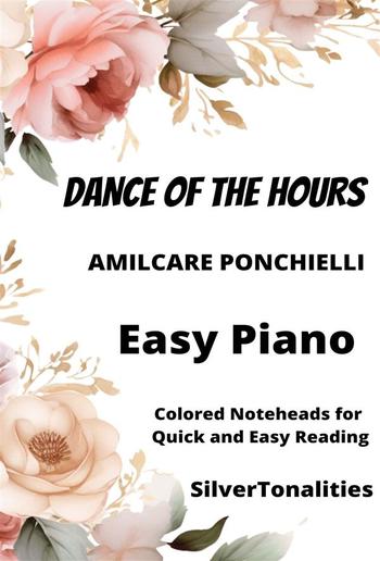 Dance of the Hours Piano Sheet Music with Colored Notation PDF