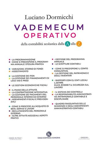 Vademecum operativo della contabilità scolastica dalla A alla Z PDF