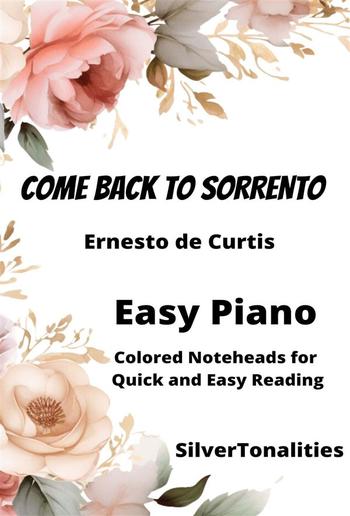 Come Back to Sorrento Easy Piano Sheet Music with Colored Notation PDF