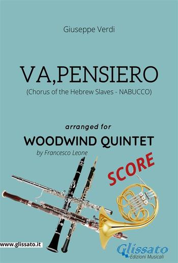 Va, pensiero - Woodwind Quintet SCORE PDF