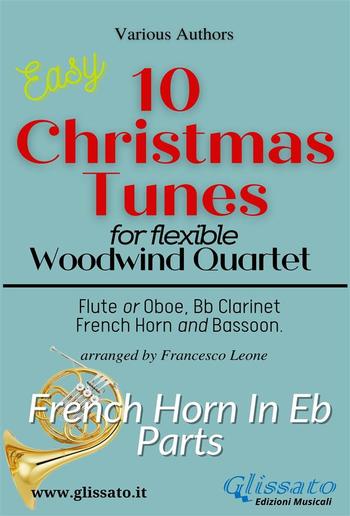 Horn in Eb part of "10 Christmas Tunes" for Flex Woodwind Quartet PDF