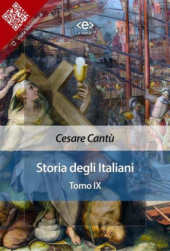 Storia degli italiani. Tomo IX PDF