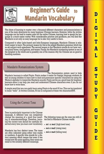 Mandarin Vocabulary (Blokehead Easy Study Guide) PDF