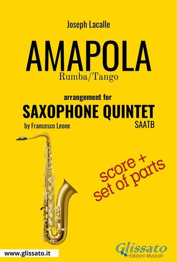 Amapola - Flexible Saxophone Quintet score & parts PDF