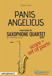 Panis Angelicus - Saxophone Quartet score & parts PDF