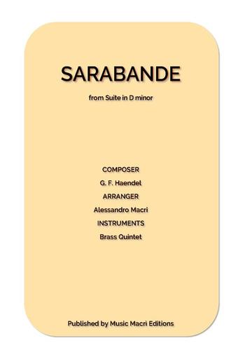 Sarabande from Suite in D minor by G. F. Haendel PDF