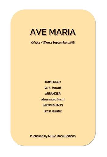 Ave Maria by Mozart PDF