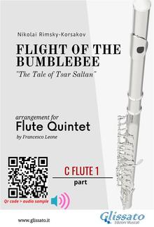 C Flute 1 part: Flight of The Bumblebee for Flute Quintet PDF