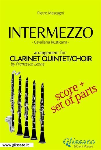 Intermezzo - Clarinet quintet/choir score & parts PDF