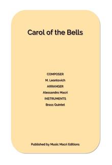 Carol of the Bells by M. Leontovich PDF